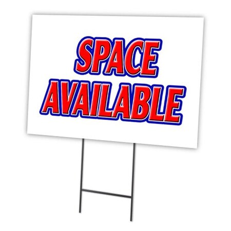 Signmission Space Available Yard Sign & Stake outdoor plastic coroplast window, C-1216-DS-Space Available C-1216-DS-Space Available